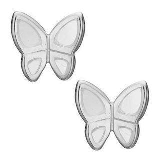 Christina Collect 925 sterling silver Mop butterflies small butterflies with white enamel, model 671-S14